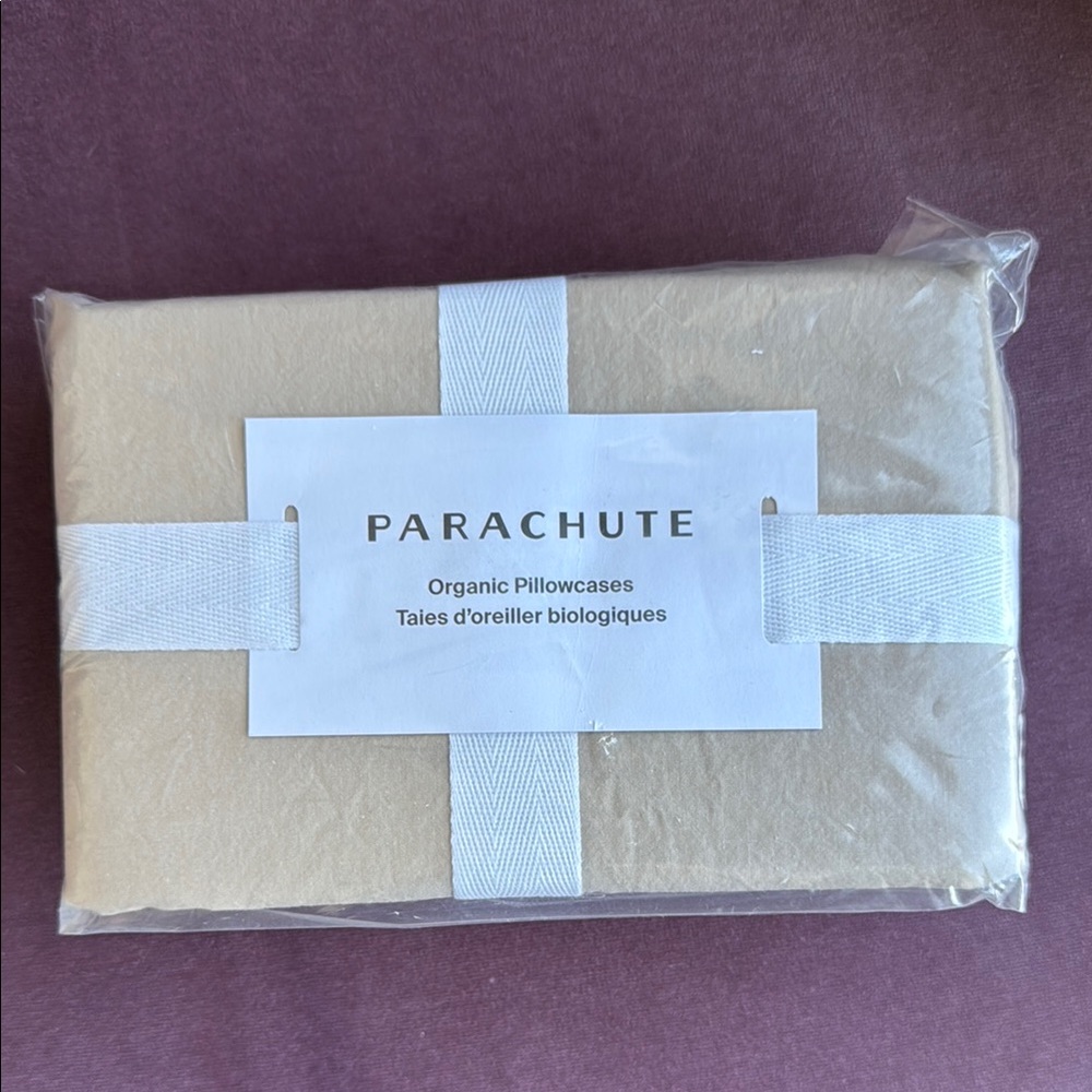 *NWT* Parachute Pillowcase Set in Color Bisque, King Size